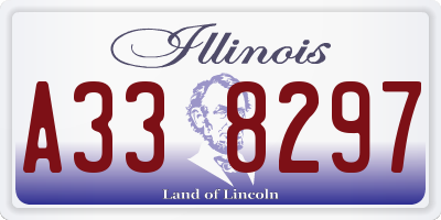 IL license plate A338297