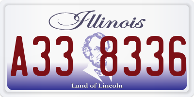IL license plate A338336