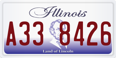 IL license plate A338426