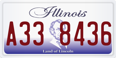 IL license plate A338436