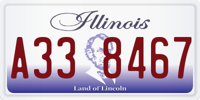 IL license plate A338467