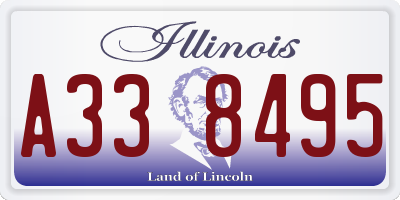 IL license plate A338495