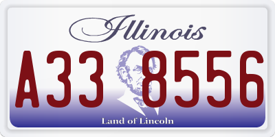 IL license plate A338556