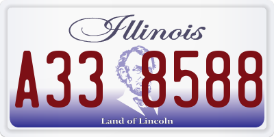 IL license plate A338588