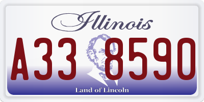 IL license plate A338590