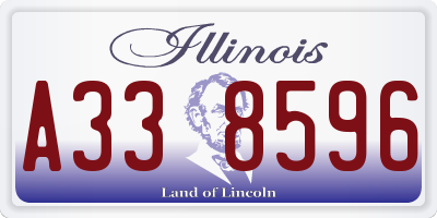 IL license plate A338596