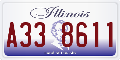 IL license plate A338611