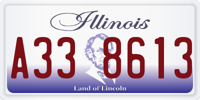 IL license plate A338613