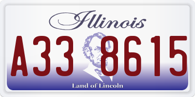 IL license plate A338615