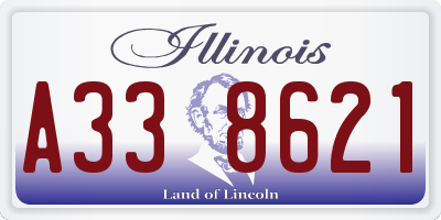IL license plate A338621