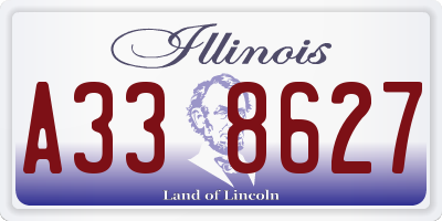 IL license plate A338627