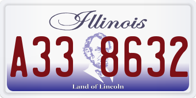 IL license plate A338632