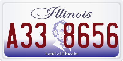 IL license plate A338656