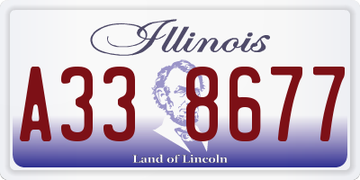 IL license plate A338677
