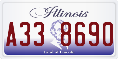 IL license plate A338690