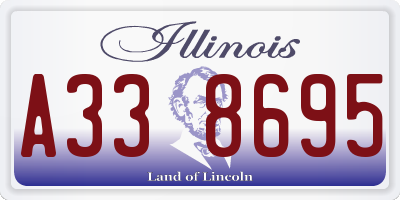 IL license plate A338695