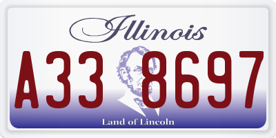 IL license plate A338697