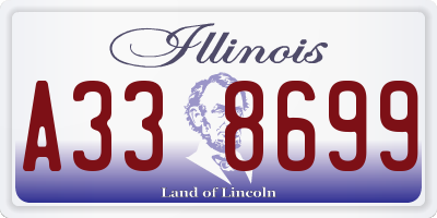 IL license plate A338699