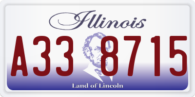 IL license plate A338715