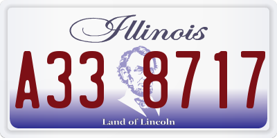 IL license plate A338717