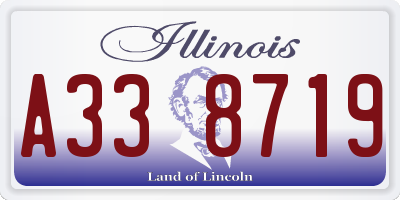 IL license plate A338719