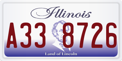 IL license plate A338726