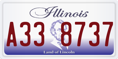 IL license plate A338737