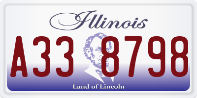 IL license plate A338798