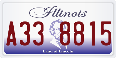 IL license plate A338815