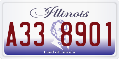 IL license plate A338901