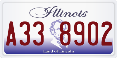 IL license plate A338902