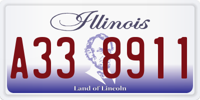 IL license plate A338911