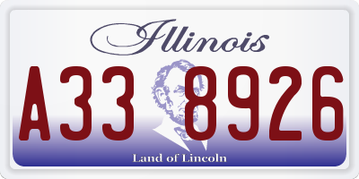IL license plate A338926