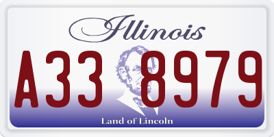 IL license plate A338979