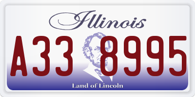 IL license plate A338995