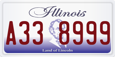 IL license plate A338999
