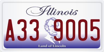 IL license plate A339005