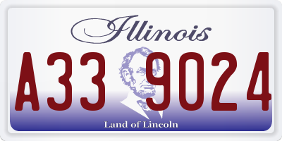 IL license plate A339024