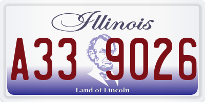 IL license plate A339026