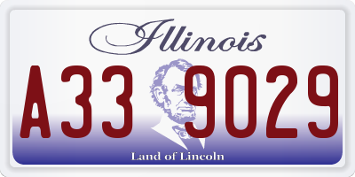 IL license plate A339029