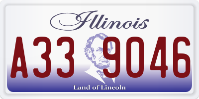 IL license plate A339046