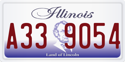 IL license plate A339054