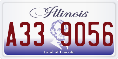 IL license plate A339056