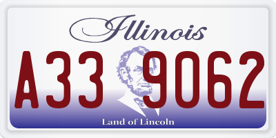 IL license plate A339062
