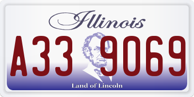 IL license plate A339069