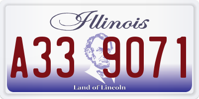IL license plate A339071