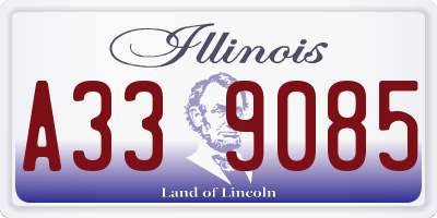 IL license plate A339085