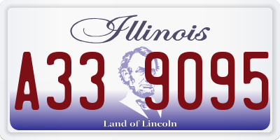 IL license plate A339095