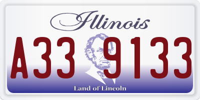 IL license plate A339133