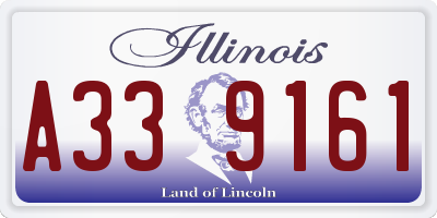 IL license plate A339161